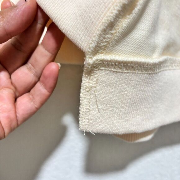 Fantastic Fawn  Yeehaw Cowboy Hat Oversized Top Cream Large Short Sleeve Y2K - Picture 5 of 8